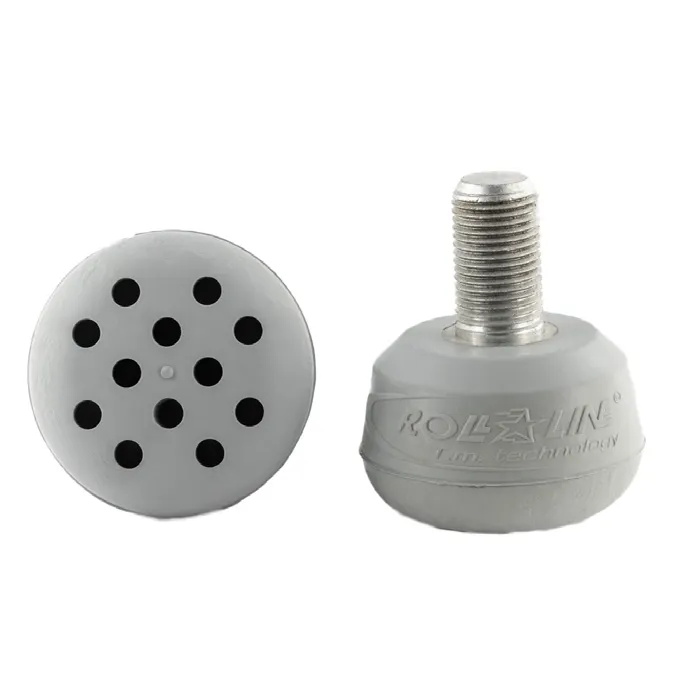 122907 Natural Rubber Toe Stops - Long Stem Roller Skate Brakes With Dimple Design